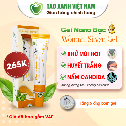 1 tuýp Woman Silver Gel dùng hàng ngày dứt điểm khí hư